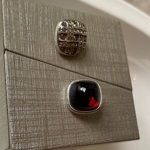 Brighton Snap Stones fits Color Clique Ring Garnet and Crystal encrusted Charms